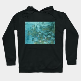 Waterlily Pond (1915) by Claude Monet Hoodie